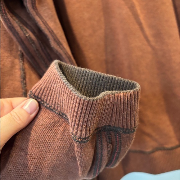 Tommy Bahama Men's Rust Brown Half-Zip Sweater preloved in great condition XXL - Picture 5 of 6